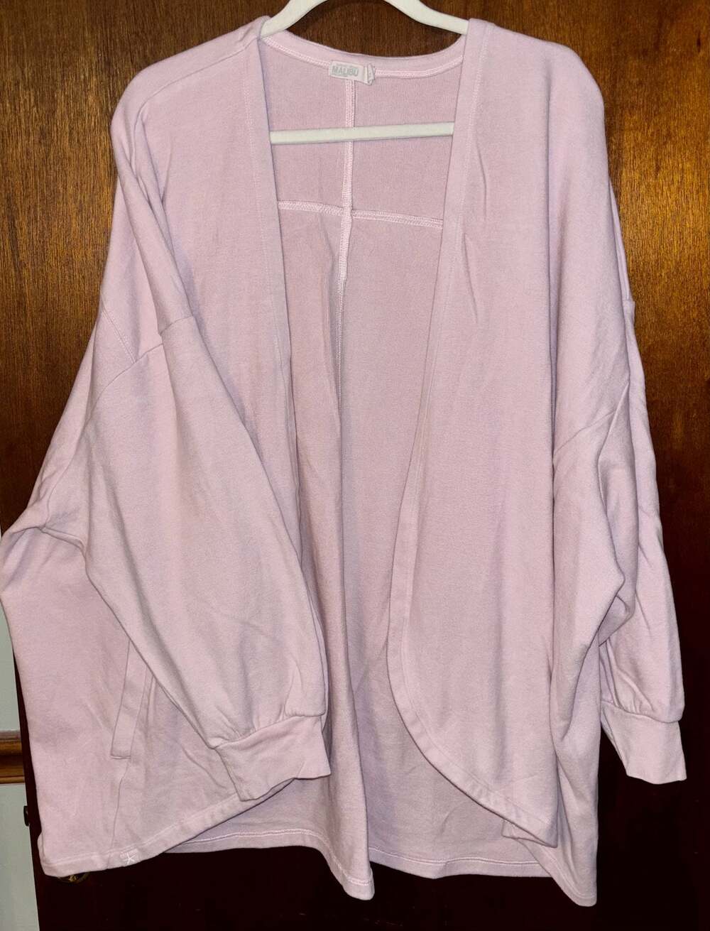 Barefoot Dreams Malibu Collection Sun-Drenched French Terry Open Front Cardigan